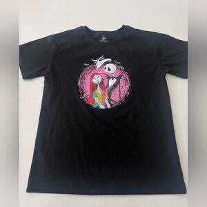 Nightmare Before Christmas Jack Skellington‎ & Sally T-shirt Black Youth 10/12